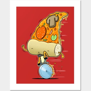 PIZZA UNICYCLE Posters and Art